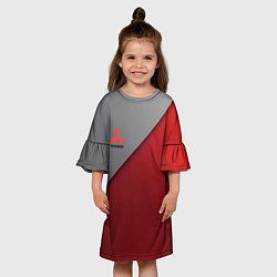 Платье клеш для девочки Mitsubishi Texture, цвет: 3D-принт — фото 2