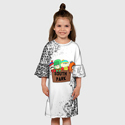Платье клеш для девочки Южный парк - персонажи South Park, цвет: 3D-принт — фото 2