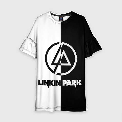 Детское платье Linkin Park ЧБ / 3D-принт – фото 1