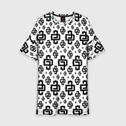 Платье клеш для девочки White Pattern Dope Camo Dope Street Market, цвет: 3D-принт