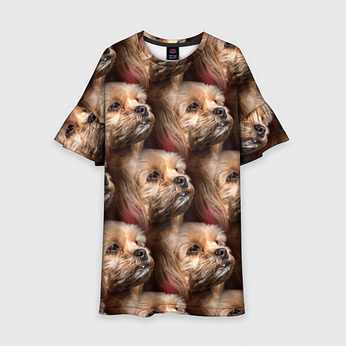 Детское платье Мордочка песика / 3D-принт – фото 1