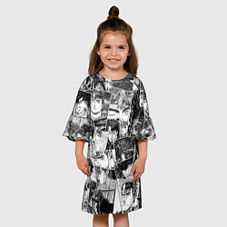 Платье клеш для девочки Berserk pattern, цвет: 3D-принт — фото 2