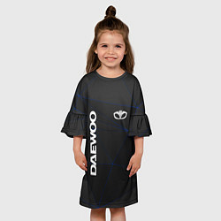 Платье клеш для девочки DAEWOO Automobile, цвет: 3D-принт — фото 2