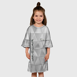 Платье клеш для девочки JAGUR геометрические фигуры, цвет: 3D-принт — фото 2