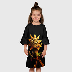 Платье клеш для девочки Five Nights at Freddys: Security Breach - Солнце D, цвет: 3D-принт — фото 2