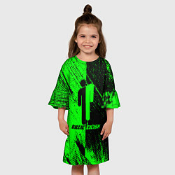 Платье клеш для девочки Billie eilish билли айлиш, цвет: 3D-принт — фото 2