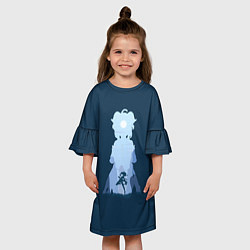 Платье клеш для девочки Душа Гань Юй, цвет: 3D-принт — фото 2