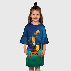 Платье клеш для девочки Rennala elden ring, цвет: 3D-принт — фото 2