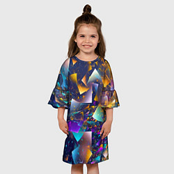Платье клеш для девочки Expressive pattern Vanguard, цвет: 3D-принт — фото 2