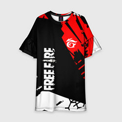 Платье клеш для девочки FREE FIRE ФРИ ФАЕР, цвет: 3D-принт