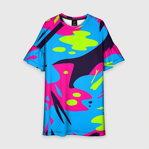 Детское платье Color abstract pattern Summer / 3D-принт – фото 1