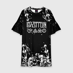 Детское платье LED ZEPPELIN texture вода