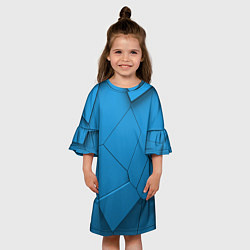 Платье клеш для девочки 3д геометрия, цвет: 3D-принт — фото 2