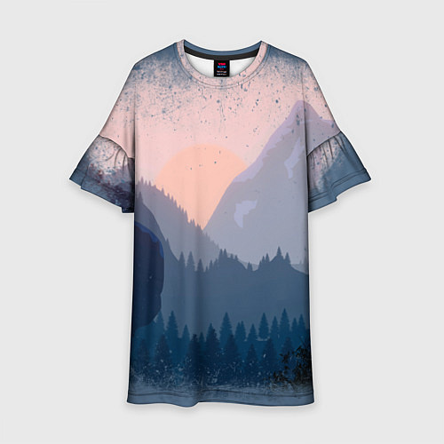 Детское платье Call of the Mountain / 3D-принт – фото 1