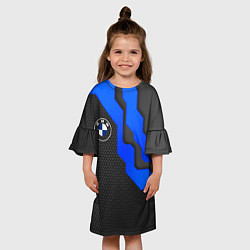 Платье клеш для девочки BMW - ТЕХНО БРОНЯ, цвет: 3D-принт — фото 2