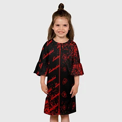 Платье клеш для девочки LAMBORGHINI Арт Паттерны, цвет: 3D-принт — фото 2