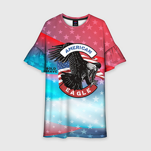 Детское платье Американский орел USA / 3D-принт – фото 1