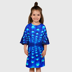 Платье клеш для девочки GLOWING SPOTLIGHTS, цвет: 3D-принт — фото 2