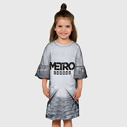 Платье клеш для девочки METRO ЛОГОТИП, цвет: 3D-принт — фото 2