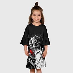 Платье клеш для девочки БЕРСЕРК ГАТС И ДОСПЕХИ, цвет: 3D-принт — фото 2