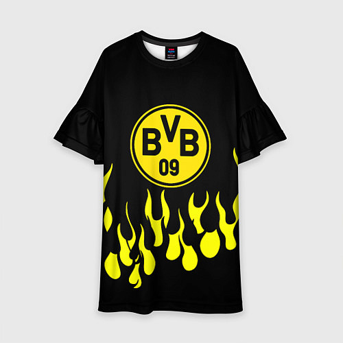 Детское платье Borussia пламя / 3D-принт – фото 1