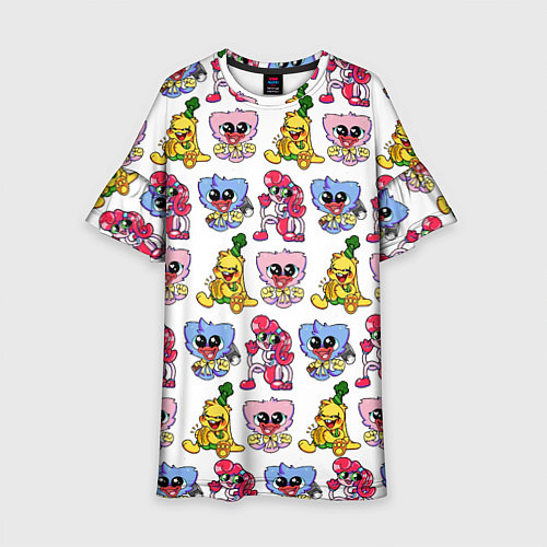 Детское платье Poppy Playtime - Chapter 2 паттерн из персонажей / 3D-принт – фото 1