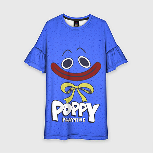 Детское платье Poppy Playtime Huggy Wuggy / 3D-принт – фото 1
