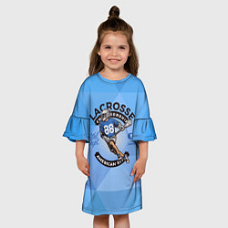 Платье клеш для девочки Lacrosse Лякросс, цвет: 3D-принт — фото 2