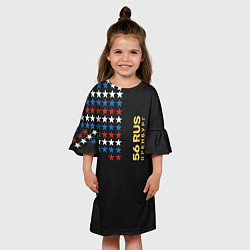 Платье клеш для девочки Оренбург 56 RUS, цвет: 3D-принт — фото 2