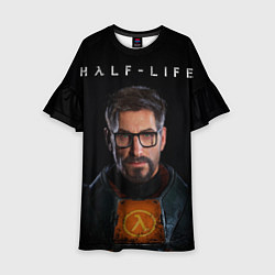 Платье клеш для девочки Half life - Gordon Freeman, цвет: 3D-принт