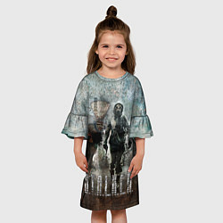 Платье клеш для девочки Stalker игра, цвет: 3D-принт — фото 2