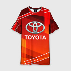 Платье клеш для девочки Toyota Abstraction Sport, цвет: 3D-принт