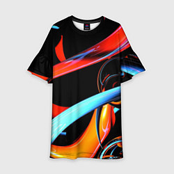 Детское платье Краски и пузыри