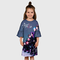 Платье клеш для девочки Stray Kids K Idols, цвет: 3D-принт — фото 2