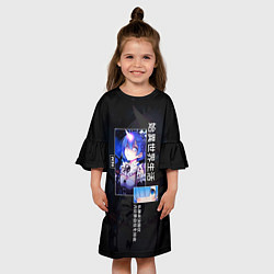 Платье клеш для девочки Re: Zero жизнь с нуля в другом мире - Rem, цвет: 3D-принт — фото 2
