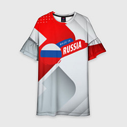 Детское платье Welcome to Russia red & white