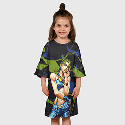 Платье клеш для девочки Джолин Куджо дочь Джотаро, цвет: 3D-принт — фото 2