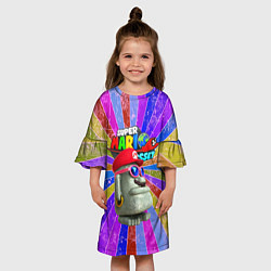 Платье клеш для девочки Super Mario Odyssey - Nintendo - Video game, цвет: 3D-принт — фото 2
