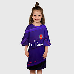 Платье клеш для девочки Arsenal Абстракция, цвет: 3D-принт — фото 2