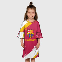 Платье клеш для девочки Barcelona Краска, цвет: 3D-принт — фото 2