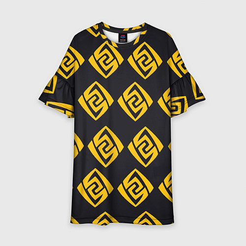 Детское платье Гео Genshin Impact 3D / 3D-принт – фото 1