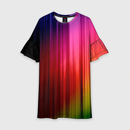 Детское платье Цветной спектр / 3D-принт – фото 1