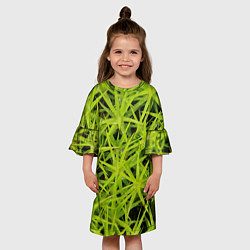 Платье клеш для девочки Сфагнум, цвет: 3D-принт — фото 2