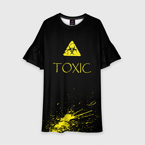 Детское платье TOXIC - Биологическая опасность / 3D-принт – фото 1