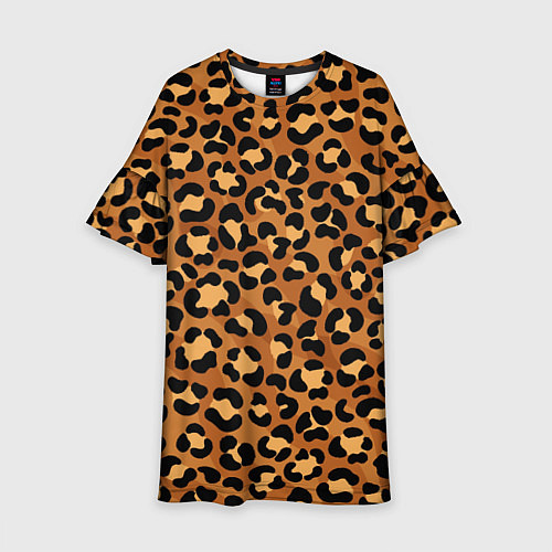Детское платье Леопардовый цвет / 3D-принт – фото 1