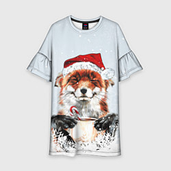 Детское платье Merry Christmas foxy