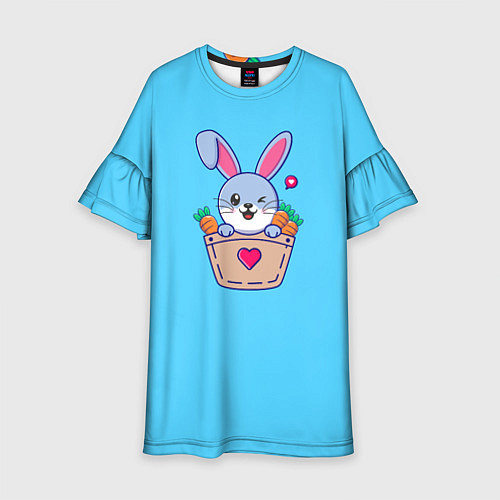 Детское платье Кролик Символ года 2023 / 3D-принт – фото 1