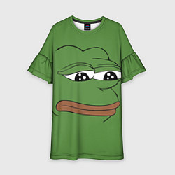 Детское платье Лягушонок Pepe грустит