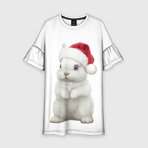 Детское платье Рождественский крольчонок / 3D-принт – фото 1