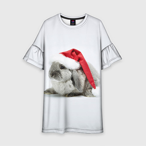 Детское платье Рождественский кролик - 2023 / 3D-принт – фото 1